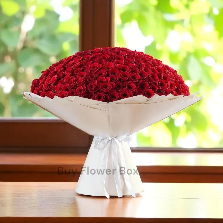 300 Red Roses Bouquet