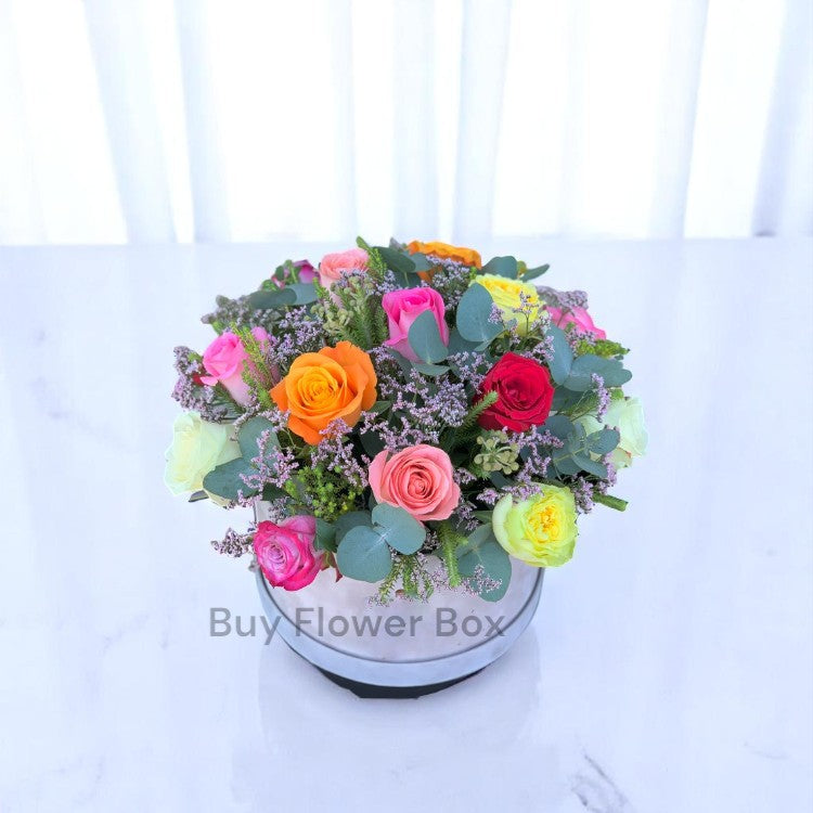 Colorful Roses Box
