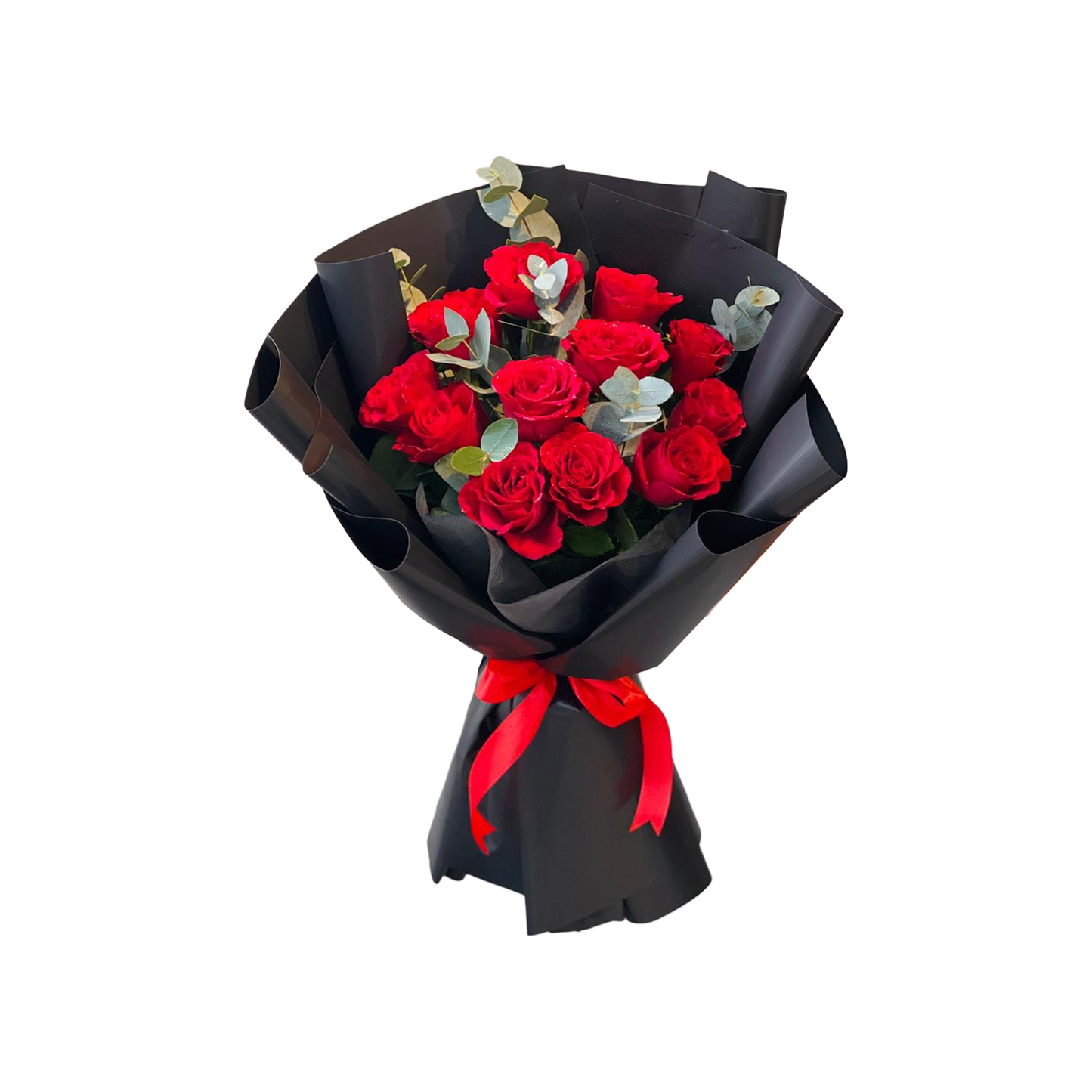 Elegant red rose bouquet by Buy Flower Box, flower delivery in Kuwait