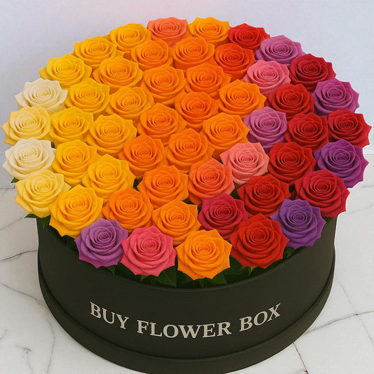 100 Mix Roses Box