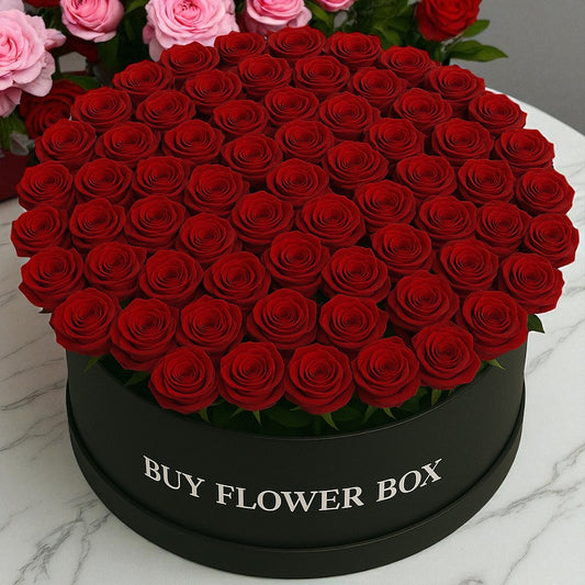 100 Red Roses Box