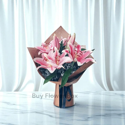 3 Stems Lilies Bouquet