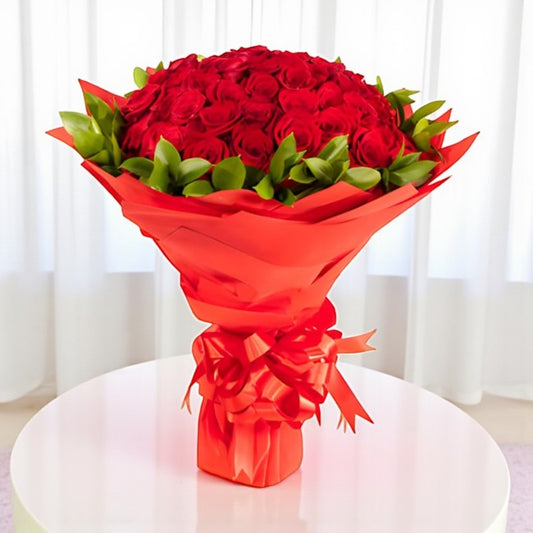 50 Red Roses Bouquet