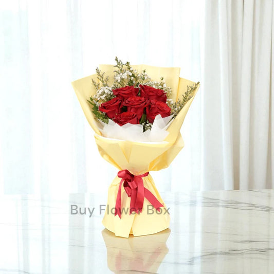 6 Red Roses Bouquet