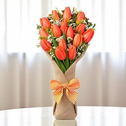 Bright Cheers Tulip Bouquet