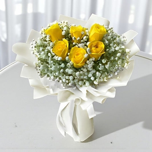 Charming Yellow Rose Bouquet
