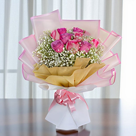Delicate Pink Rose Bouquet