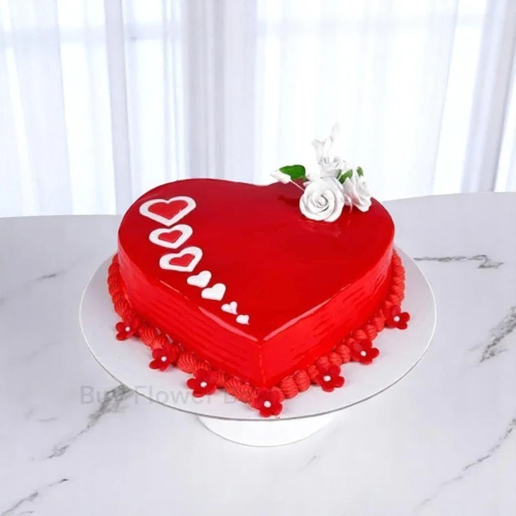Gel Heart Cake