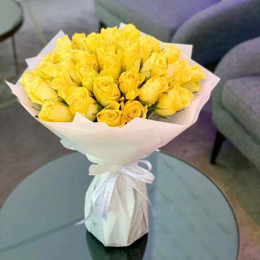 Happiness Yellow Roses