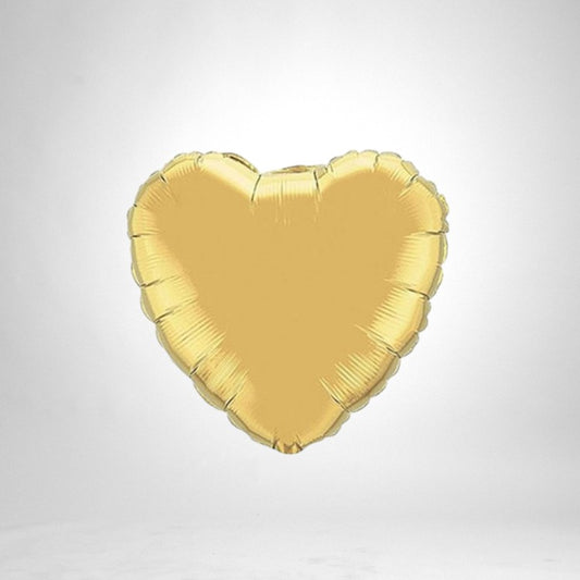 Heart Shape Foil Balloon Golden