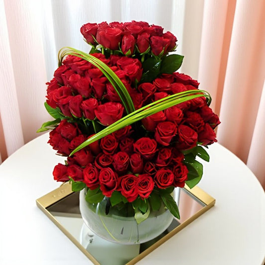 Love Red Roses Vase