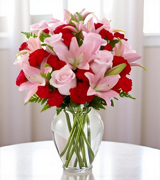 Luxe Mixed Flower Vase