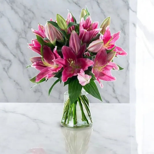 Pink Lilies Charm