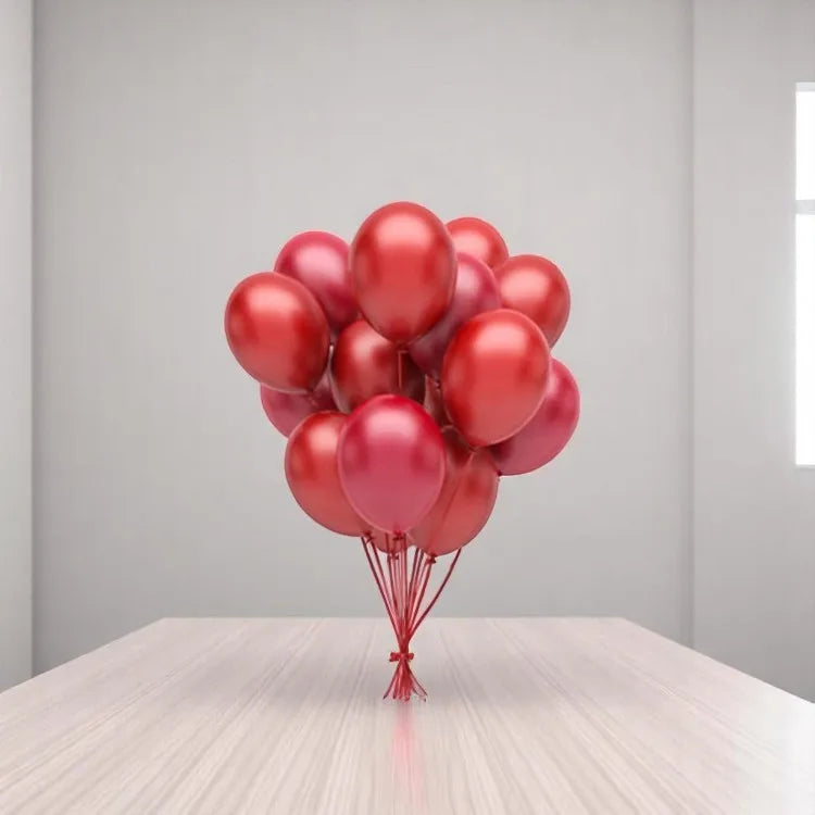 Red Helium Balloon Bunch