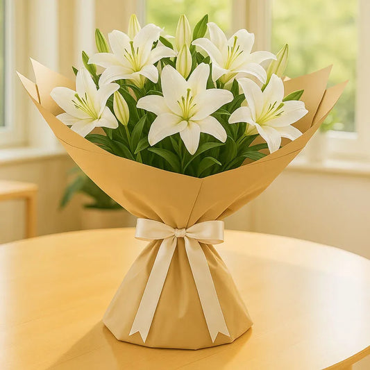 White Lilies Bouquet
